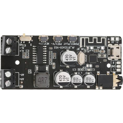 Module Bluetooth 5.0 Amplifier Audio 2x5W avec Prise Casque 3.5mm pour Projets DIY (1/5)