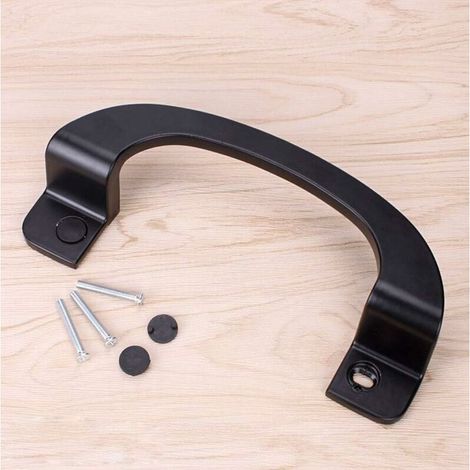 Poignée de porte coulissante noire en alliage d'aluminium pour balcon, salle de bain, cuisine (1/5)
