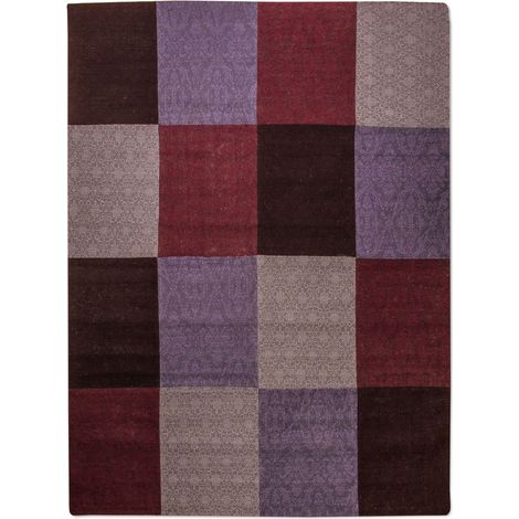 Tapis patchwork Weys - 300x75cm, Rectangular - 100% Viscose - Tufté main - Multicolore (1/5)