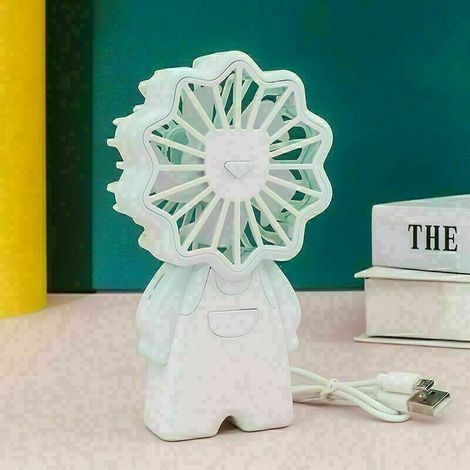 Ventilador portátil, ventilador de mano, ventilador portátil para exteriores, ventilador de mesa, mini ventilador USB (1/4)