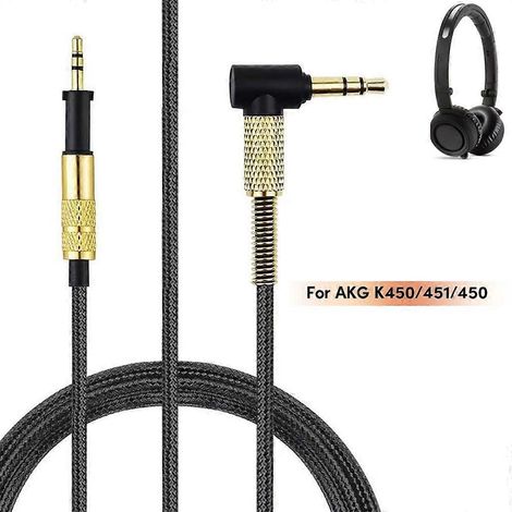Câble tressé de 2,5 mm à 3,5 mm pour casque K450/451/450/480 Q460, 150 cm (1/4)
