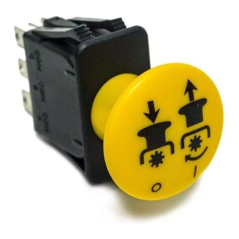 Interrupteur de couplage à ondes, pièce de rechange adaptable pour tondeuses Delta et Grasshopper (1/4)