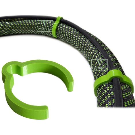 Vestigia® - Kabel- und Schlauchschellen kompatibel mit Festool CT CTL Mini/Midi Makita Bosch Staubabsaugschlauch 33/35mm ID27 Glatte Drahtschellen Antistatische Saugkraft (ID27, Grün) (1/5)