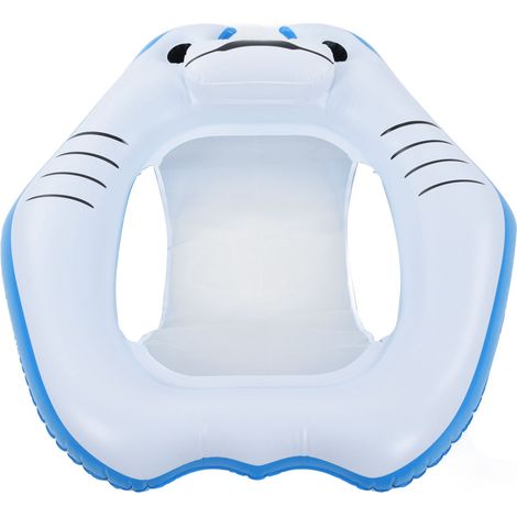 Bouée gonflable en PVC portable et mignonne pour adultes, chaise longue de piscine, cadeau d'anniversaire pour parc aquatique (1/5)