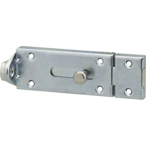 THIRARD - Verrou porte cadenas, longueur 150mm, pêne plat coulissant, gâche en acier cambré, acier zingué - THIRARD (1/5)