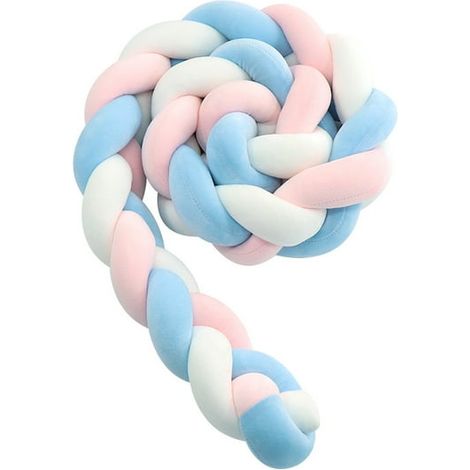 Coussin nœud tressé en corde de 118 pouces, oreiller décoratif doux fait main pour lit de chambre, déco d'enfant (1/5)