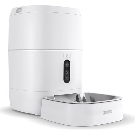 Distributeur automatique de nourriture Princess Smart 6 L avec caméra 3 MP, contrôle par application et message vocal