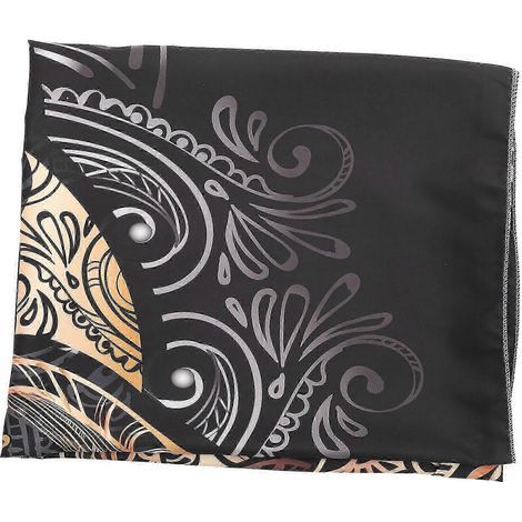 Tapisserie murale mandala noir, tissu décoratif en polyester pour salon, chambre, décoration intérieure, 147 x 127 cm