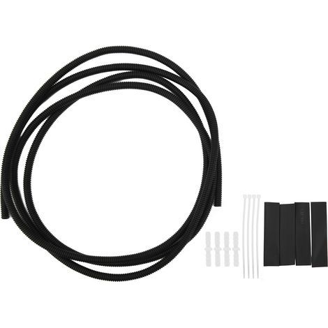 Tuyau ondulé auto pour système de lave-glace, kit de réparation de durite de liquide lave-glace, 2,6 m (1/5)