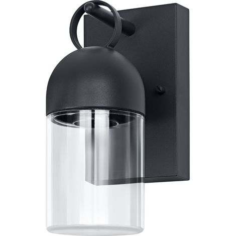 Applique murale ENDURA CLASSIC Cowbell, design en forme de cloche, version E27, style lanterne, IP65, aluminium moulé sous pression anthracite (1/2)