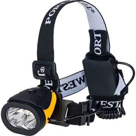 Doppelte Strom-Taschenlampe - Gelb/Schwarz - Portwest