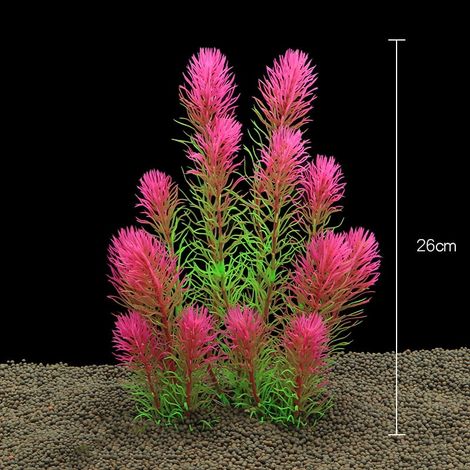 Plante Aquatique Artificielle - Décoration pour Aquarium - Herbe Sous-Marine en Plastique - Idéale pour Fond d'Aquarium - Lot de 1 (1/5)