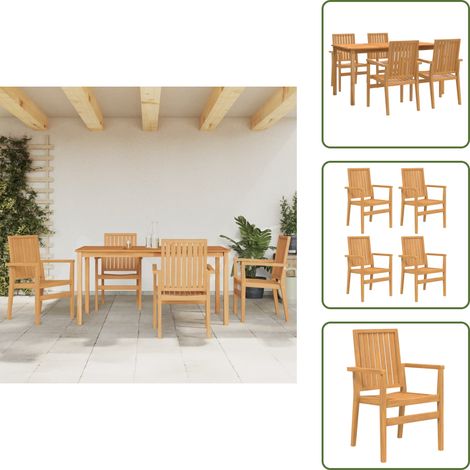 Comedor de madera - vidaXL Juego de comedor para jardín 5 piezas madera maciza de teca - Madera de teca