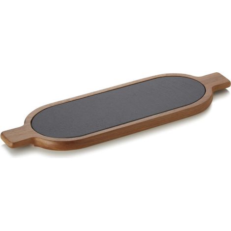Planche de service 40 x 12 cm bois acacia ardoise SLATE & SERVE - Was Germany