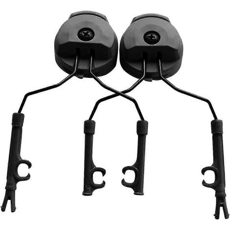 Kit de fixation adaptateur pour rail Peltor Arc 3M pour casques balistiques - 1 paire - Gris (1/5)