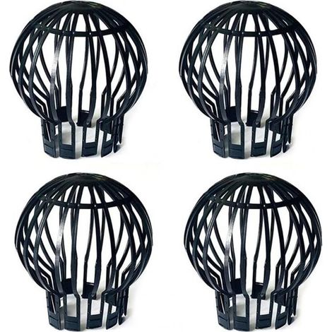 Paquet de 4 protège-gouttières en plastique souple pour garder les gouttières à l'écart des feuilles, de la mousse et des débris (1/5)