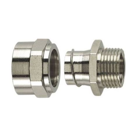 HellermannTyton 166-33800 PCSB12-FM-M16 Raccordo a vite del tubo flessibile Metallo M16 10.20 mm Piatto 1 pz.