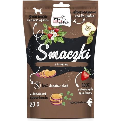 Syta Micha Hundeleckerlis mit Insekten 80g Packung - Insektenleckerlis 80g