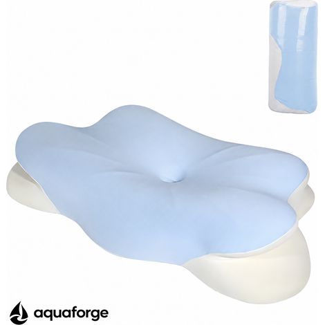 Almofada Cervical Ergonómica Espuma Viscoelástica Capa Removível 63 x 38 cm (1/5)