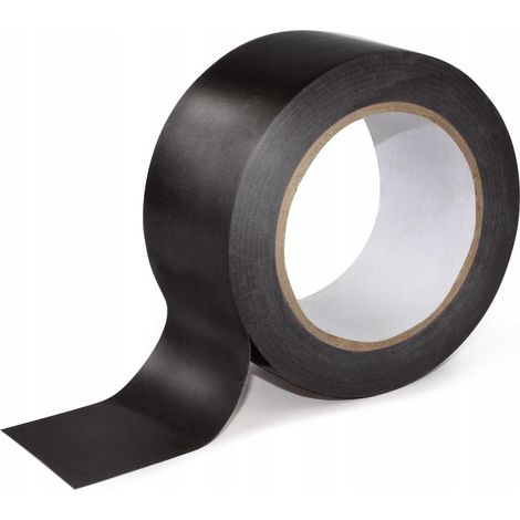 Schwarzes Markierungsband 48/33 m Warnband für Bodenmarkierungen