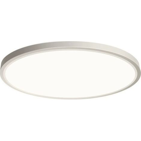 Plafonnier LED, diamètre 30 cm, 24 W, plafonnier moderne, blanc simple, non dimmable, pour chambre, couloir, sous-sol, balcon, (1/5)