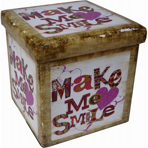 Pouf contenitore 32x32x32cm Scatola porta giochi bambini Portagiochi bambini contenitori con coperchio Pouf contenitore giochi (1/5)
