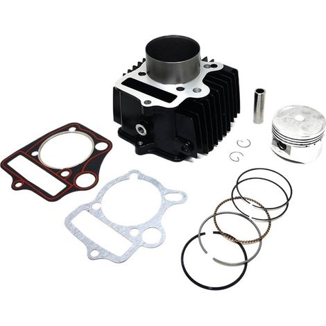 125cc cylinder kit, 54mm bore, piston ring kit, suitable for off-road vehicles, quad engine modification and upgrade, motorcycle engine repair parts.--DTEKGAZ