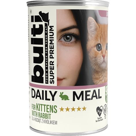 BULTI Repas Quotidien pour Chatons Lapin 400g (1/4)