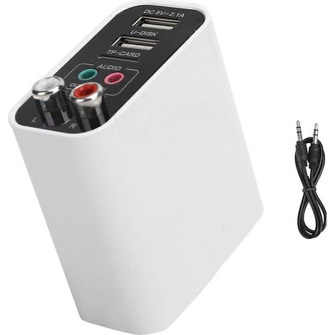 Émetteur/récepteur Bluetooth 5.0 avec prise AUX 3,5 mm, compatible avec la charge rapide et la qualité audio Hi-Fi. (1/5)