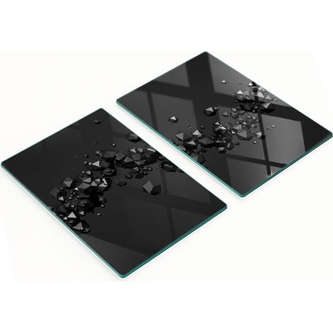 Set di taglieri da cucina in vetro temperato con stampa 3D, 2x40x52 cm (1/5)
