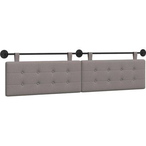Maison Exclusive - Hängendes Kopfteil Taupe Stoff