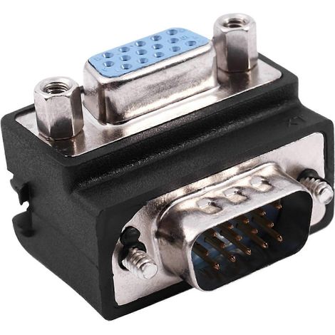 Adaptateur VGA mâle vers femelle à angle droit 15 broches -- (1/5)