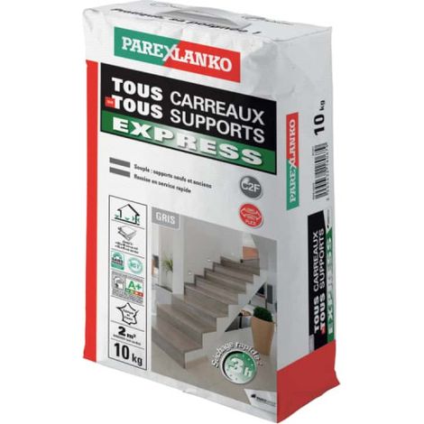 Colle carrelage PAREXLANKO tous carreaux tous supports express - 10 kg - 03331