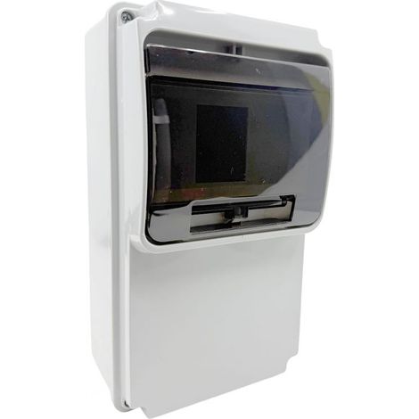 Coffret pour prise de courant étanche IP54 IK10 - 1 rangée de 6 modules - 240x130x105mm (1/5)