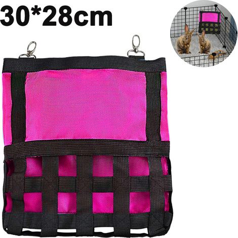 Sac à foin pour cobayes, lapins et petits animaux. Mangeoire suspendue pour petits animaux, idéale pour les chinchillas et les hamsters. Stockage de foin. (1/5)