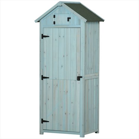 Chariot de jardin Meuble de jardin en bois avec 3 étagères (1/5)