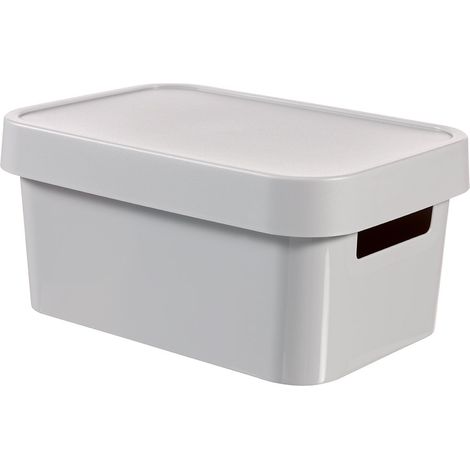 CURVER Contenedor cubrido Infinito 4.5l Gris Cajas y maletines, Multicolor, 26.8x18.6x12.4 cm
