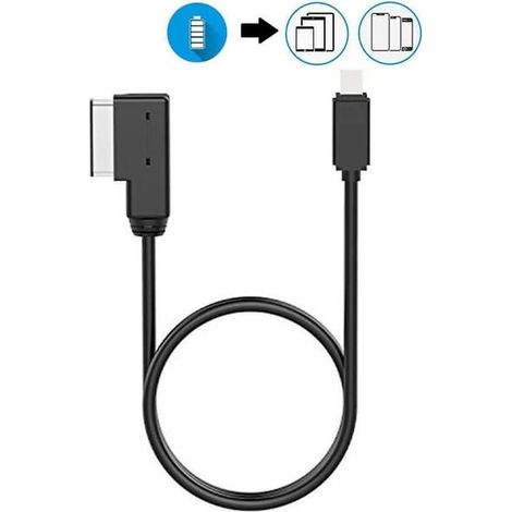 BelleRise - Câble adaptateur auxiliaire Ami Mdi Music + Chargement pour iPhone (pour voiture) (1/5)