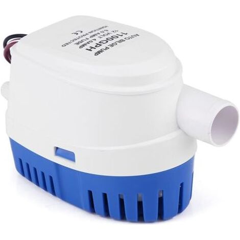 FENOPLASTICAPompes de Cale, 12V 1100GPH automatique submersible Interne Pompe de cale de bateau à interrupteur à flotteur, Pompe à Eau pour Bateaux, étangs, Piscines (1/3)