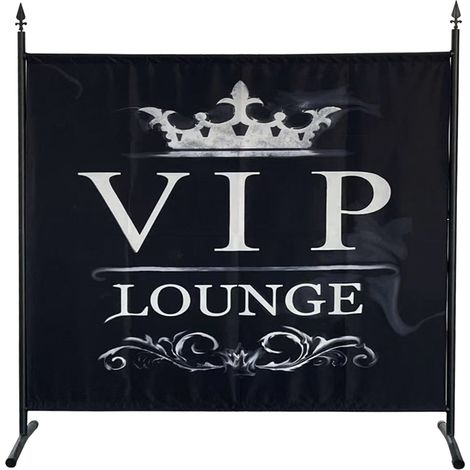 Paravent 180 x 178 cm VIP Lounge Raumteiler Stellwand Trennwand Balkon Sichtschutz Dekowand