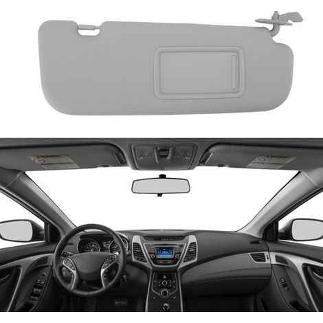 Le pare-soleil gris du côté droit, modèle 852103X000TX, convient aux modèles Hyundai Elantra 2011-2015. (1/5)