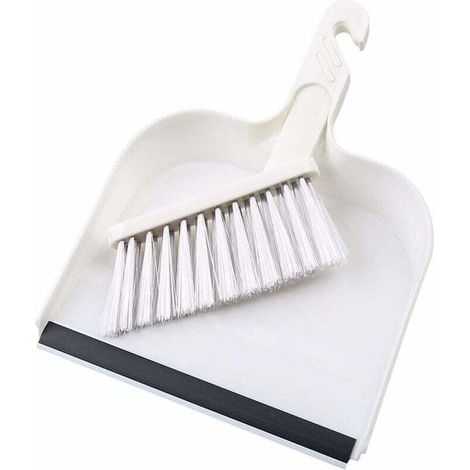 Set piccolo scopa e paletta, mini set portatile paletta e spazzola, paletta con spazzola per casa, ufficio, pulizia tastiera, strumento per spazzare - Crezuo