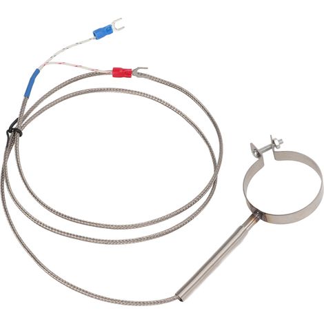 Thermocouple fileté haute sensibilité, sonde de contrôleur de température 0-400°C, plage étendue, multi-tailles, usage industriel, 1 mètre. (1/5)