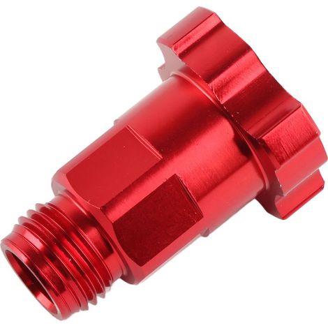 Adaptateur de raccord de pot pour aérographe, filetage externe M16 x 1.5mm, en acier inoxydable, pour godet de pulvérisation jetable. (1/5)