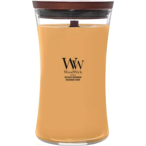 WoodWick Golden Bourbon vela Otro Transparente, Madera, Amarillo 1 pieza(s) (1/3)