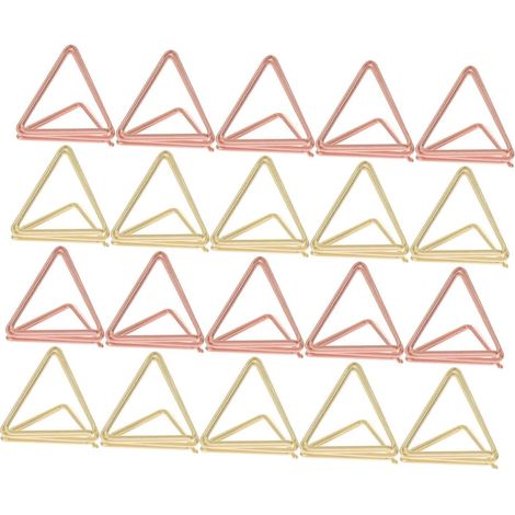 160 porte-mémos triangulaires – clips photo double couche pour bureau (1/4)