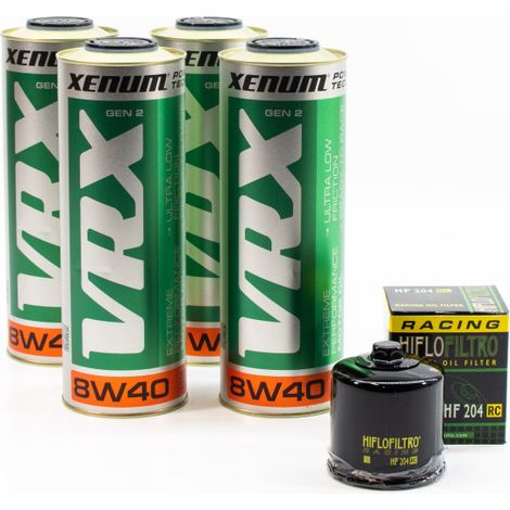 Kit Vidange Racing Huile Blanche Céramique 4L + Filtre à huile HF204RC (1/3)