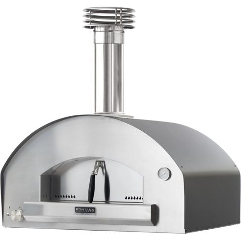 forno pizza a gas fontana "mangiafuoco" colore antracite 4 pizze