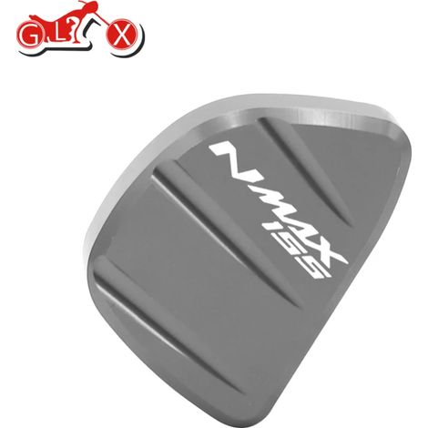 (B gris) Accessoires moto compatibles avec YAMAHA NMAX155 NMAX125 N-MAX NMAX 155 125 : extension de béquille latérale, plaque de béquille, maxpower (1/4)