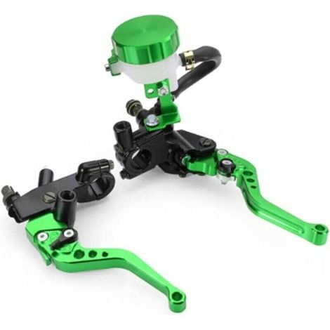 Serbatoio per pompa freno e frizione anteriore universale per moto da 7/8 di pollice - Verde (1/4)